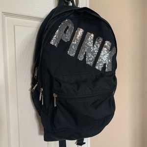 Victoria’s Secret Black Sequins Backpack